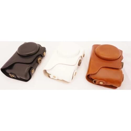 Pu Leather Camera Case For Samsung GALAXY EK-GC100 GC100 GC200 EK-GC-200 Digital Camera Bag Black Cover