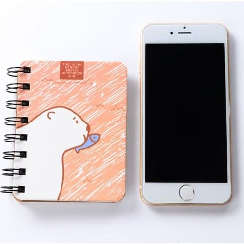 DL Korean stationery student side turn coil notebook custom portable notebook small
