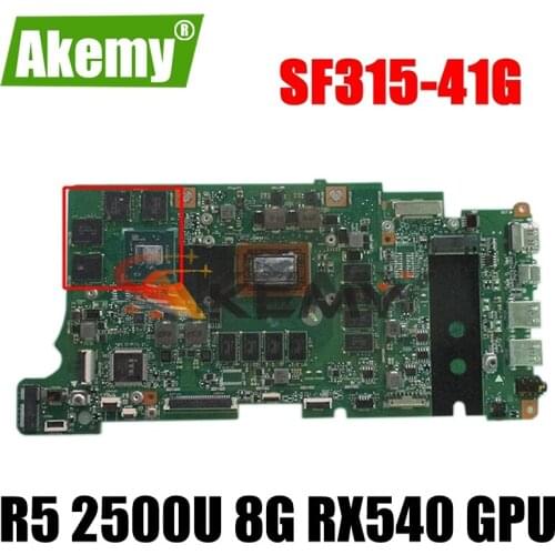 For Acer Swift 3 SF315-41G SF315-41 motherboard mainboard PCB MADE BK5EA motherboard W/ R5 2500U : 8G RX540-GPU tested 100% OK