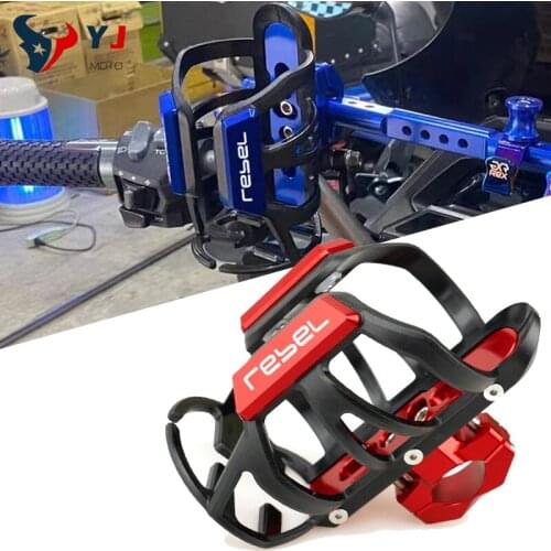 For Honda REBEL cmx 500 300 cm500 cm300 Rebel500 High Quality Motorcycle CNC Accessories Beverage Water Bottle Drink Cup Holder