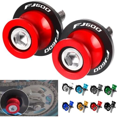 For YAMAHA FJ600 FJ 600 FZ600 SRX600 YZ600 1986 1987 1988 6MM Motorcycle CNC Swingarm Spools Slider Stand Screw Accessories