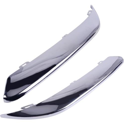DWCX 2Pcs ABS Car Front Chrome Bumper Lower Lip Molding Strip Trim Set Accessories fit for Chrysler 300C 2011 2012 2013 2014