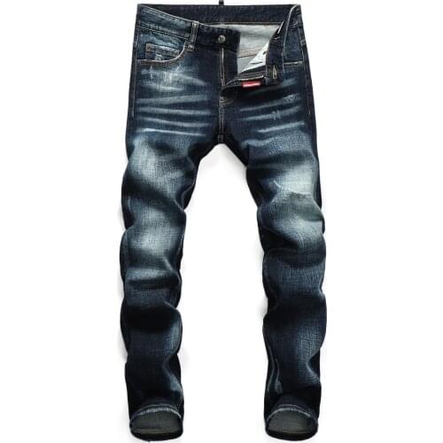Hot Mens pants Dsq ripped patch painted varnished mens DSQ jeans