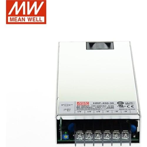 MEAN WELL HRP-450-36 450W 36V Switching Power Supply 110V/220VAC to 36V DC 12.5A 450W Meanwell Power Unit Transformer SMPS PFC