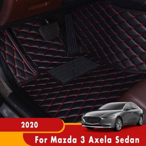 Carpets Car Floor Mats For Mazda 3 Axela Sedan 2020 Styling Custom Accessories Interior Anti-Dirty Waterproof Protect Tapis