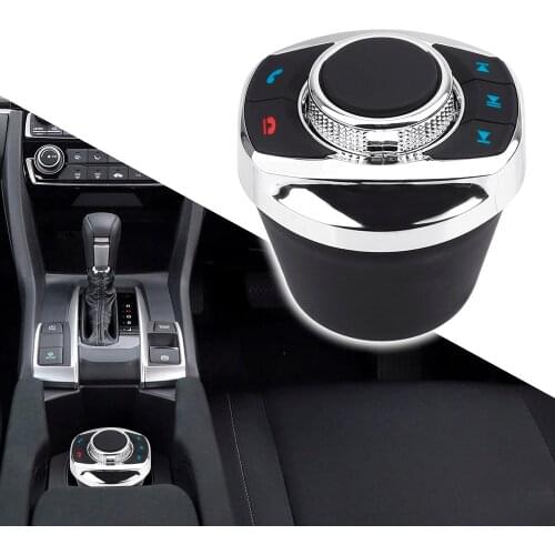 LEEPEE 8 Keys Interior Moulding For Car Android Navigation Player LED Light Car Wireless Steering Wheel Control Button Cup Shape
