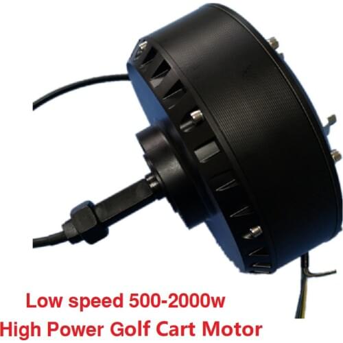 Low Speed 500-2000W Brushless DC High Power Single Side Wheel Hub Motor Golf Cart Motor