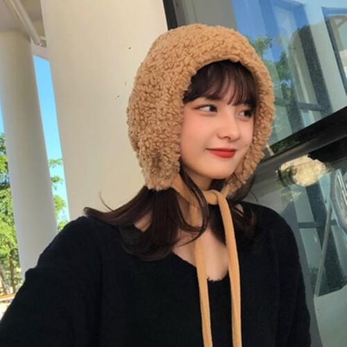 Plush Hat Korean Edition with Plush Leifeng Hat in Autumn and Winter Warm Hat
