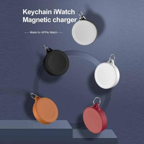 Newesr For Apple Watch 1/2/3/4 Series Mini Magnetic Wireless Charger USB Power Charging Keychain Fast Charging High Quality