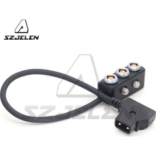 New D-Tap Male to 0B 2 pin Female Hub Adapter Splitter for ARRI/RED/SONY Camera Power Supply Distributor, three way splitter