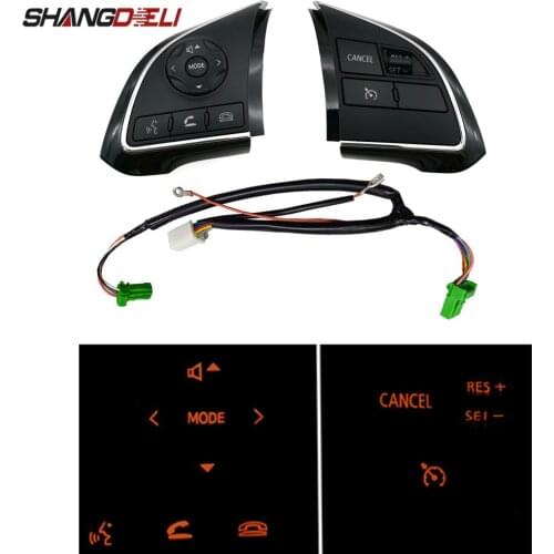 Cruise Control Switch Steering Wheel Control Switch Button Audio Volume Switch For Mitsubishi Outlander 13-18 Xpander