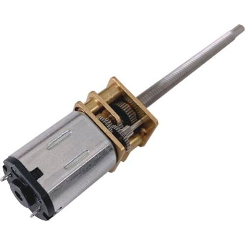 N20 DC Gear Motor 34MM Long shaft M3 Micro 3V 6V 12V DIY Smart Car Model Motor