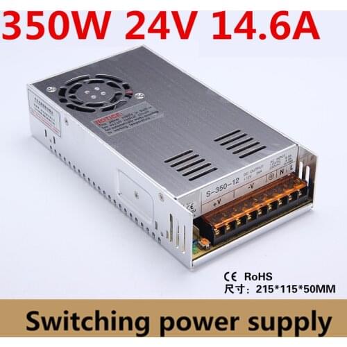S-350-24) Two Years warranty Single Output Switch Power Supply 24V 14.6A 350W for CNC Machine DIY, LED ac to dc transformer