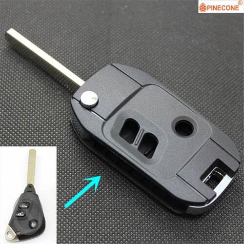 PINECONE for Subaru Forester Legacy Outback Car Key Fob 3 Buttons Modified Car Styling Remote Car Key ABS Shell Case
