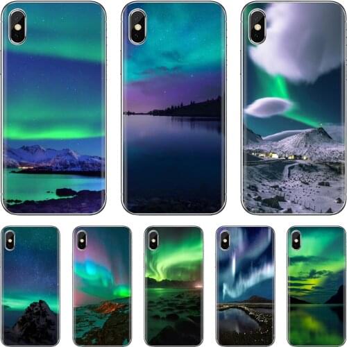 Aurora polar lights For Xiaomi Mi A1 A2 A3 5X 6X 8 9 9T 10 10T 11 Lite SE Pro Cell Phone Cases Slim Soft TPU Silicon