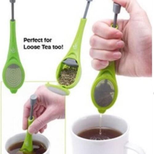 Tea&Coffee Strainer Tea Filter Tea Strainer Stir Swirl Total Tea Infuser Gadget Measure Swirl Steep Stir and Press Plastic