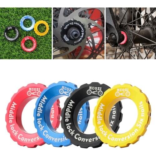 Bicycle Centerlock to 6-Hole Mountain Adapter Bicycle Hub Center Bolt Lock Disc Brake Rotor Brand New