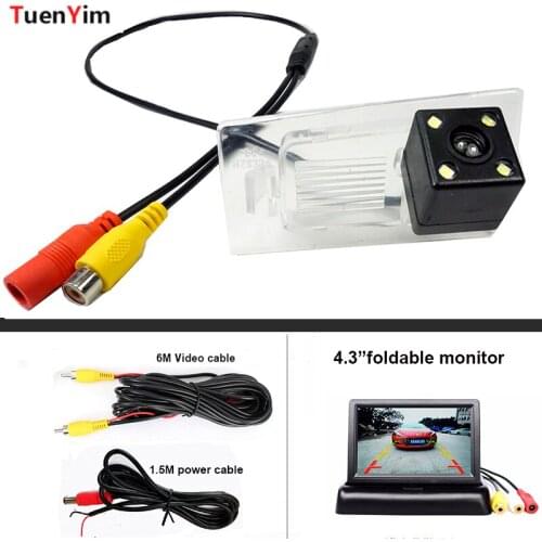 Waterproof CCD Car Back Rear View Camera For Kia KX3 Ceed SW III Cerato 3/Hyundai Elantra 2016 with 4.3" LCD monitor