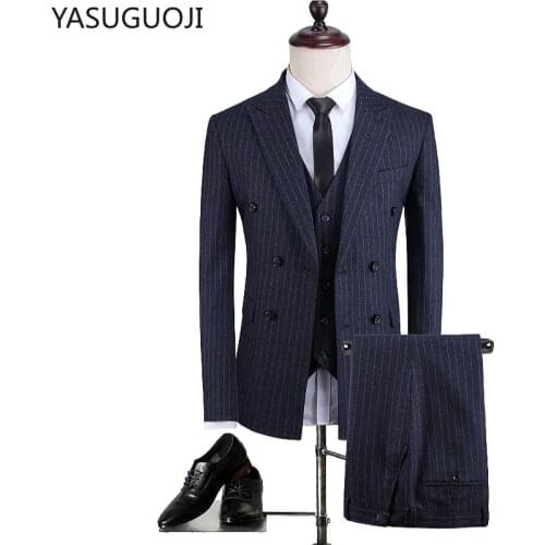 Мужские деловые костюмы YaSuGuoJi China At AliExpress