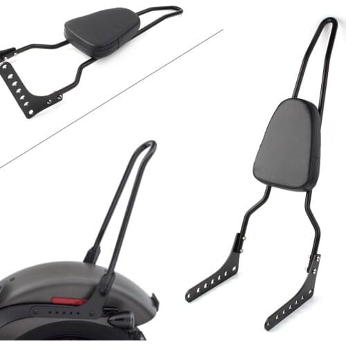 Motorbike Rear Sissy Bars Backrest w/ Pad For Harley Davidson Softail FLDE FLHC FLSL FXBB Street Bob 2018 2019 2020 Black