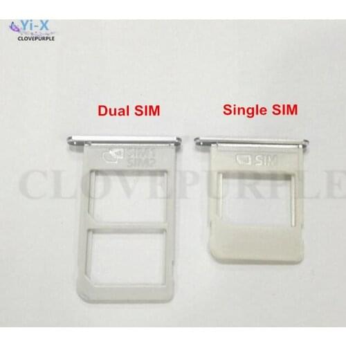 10PCS/Lot Dual/Single SIM Card Tray Slot Holder Adapters for Samsung Galaxy Note 5 Note5 Repair Parts