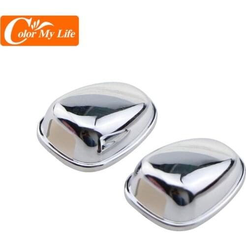 2Pcs Car Front Water Wiper Nozzle Cover for Peugeot 208 2015 - 2019 Accessories Windshield Washer Wiper Water Spray Nozzles Trim