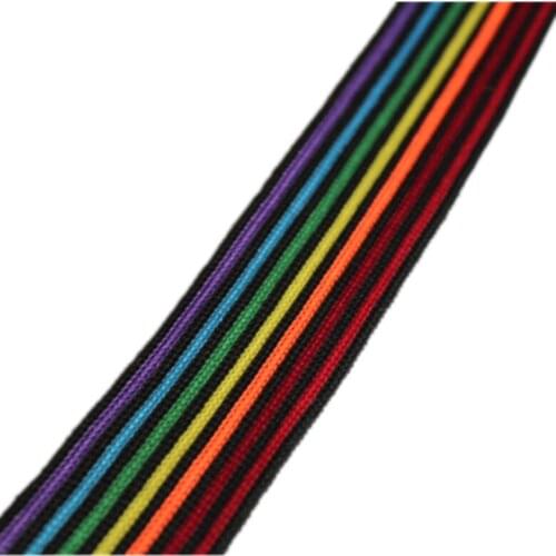 9yards/lots Woven Jacquard Ribbon about 3.2cm color stripe pattern for clothing accessories LS-9963