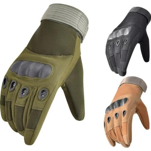 2020 New Tactical Full Finger Gloves Men Women Riding Cycling Army Military Mens Gloves Armor Protection Shell Tactical Gloves