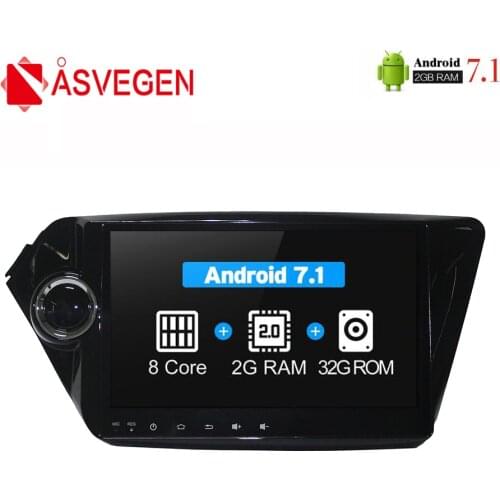 Asvegen Android 7.1 2G+32GB Octa Core Car Wifi Radio For KIA K2 2011-2016 2 din Car Stereo Multimedia DVD Player GPS Navigation