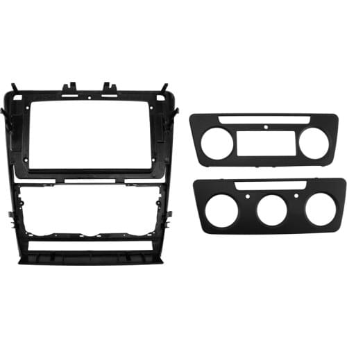 AU05 -2 Din 10.1 Inch Car Fascia for SKODA OCTAVIA 2007-2014 Stereo Radio Panel DVD Frame In-Dash