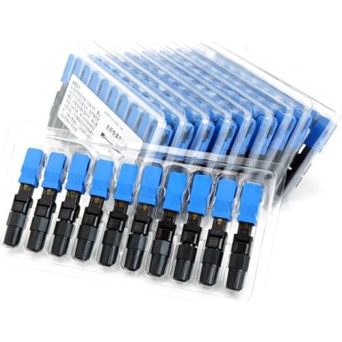 Cold connector 100pcs Embedded SC cold connector optical fiber connector skin cable SC fast connector