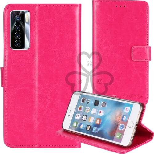 TienJueShi Business Flip Protect Leather Cover Wallet Case For Tecno Camon 17P Pova 2 17 Pro Pouch Shell Etui Skin