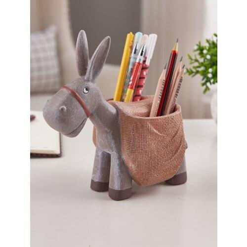 Donkey Pen Holder Creative Fashion Office Supplies Desk Accessories Pencil Storage Pen Organizer Pencil Holder