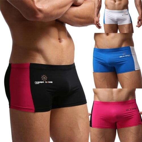 Sexy Mens Boxer Briefs Swimming Swim Trunks Boys Swim Trunks man short Quick trunks swimsuit boys mens sport shorts 01