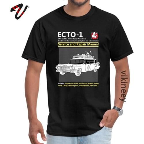 ECTO Ghostbusters DeLorean Tshirts Back To The Future 100% Cotton Men Tops & Tees Crazy Tops Tees for Men Summer/Autumn Clothes