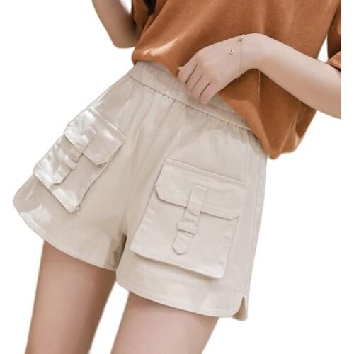 Cheap wholesale 2021 spring summer new fashion casual cute sexy women shorts outerwear woman female OL wide leg short Py1540