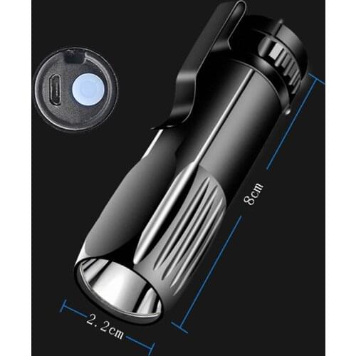 Rechargeable LED Flashlight Super Bright 4 Lighting Modes Built-in Battery With Power Bank Portable Troch Lantren