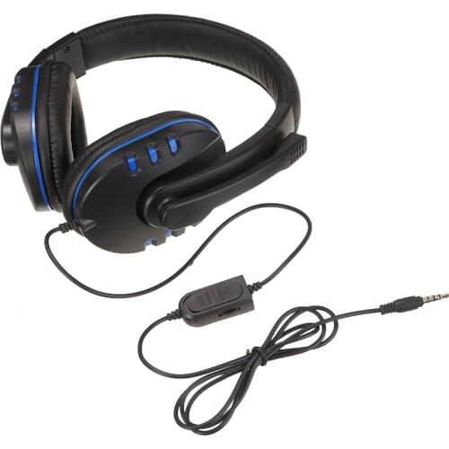 3.5mm Wired Gaming Headset Gamer Headphone with Microphone for PC Laptop Mic Earphones Stereo Over-ear Headphone