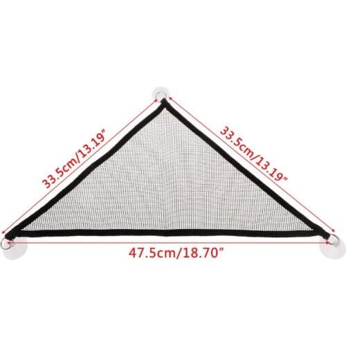 P15F 2 Pcs/Set Pet Hammock Mesh Sleeping Bed Play Toys Swing Oxford For Reptile Snake Lizard Climb Products With Suction Cup
