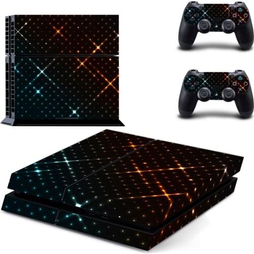 Light Spot Style PS4 Skin Sticker for Playstation 4 Console & 2 Controllers Decal Vinyl Protective Skins Style 2