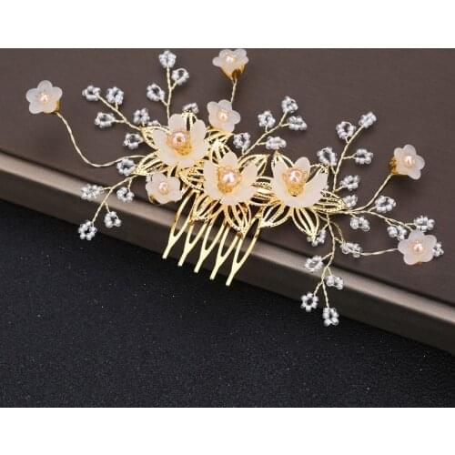 Bridal Headdress Bridal Hair Combs Wedding Hair Accessories Hair Jewelry Headpiece Rhinestone Hair Clips Women