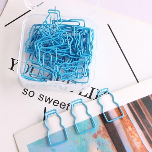 Design Paper Clip Milk Bottle Paper Clip Design Pin Milk Hand Tent Clip Clipes Klips Paperclip Metal Clip Paper Clip Papel Paper