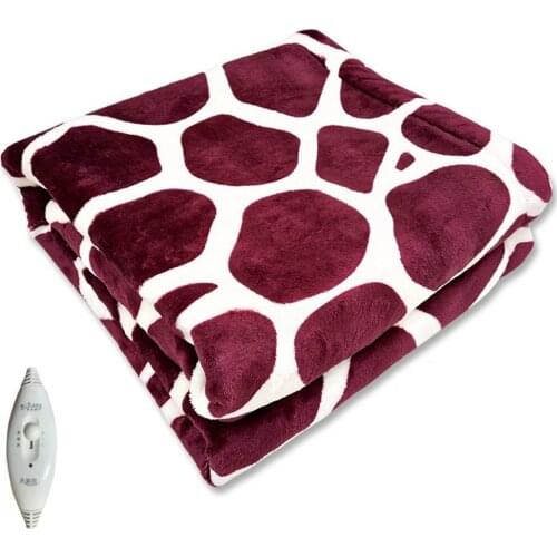 Electric Heated Winter Blanket seat cushion body warming knee pad deer pattern high and low gear Cozy Soft Flannel
