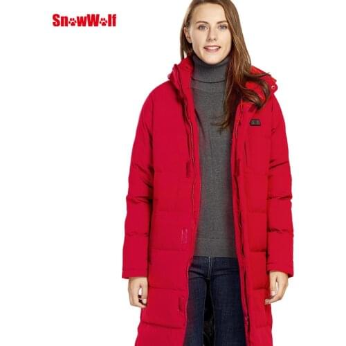 SNOWWOLF Women Men Winter Outdoor Heated Jacket Electric Heating Clothing Battery Heated Thermal Fishing Hiking Coat