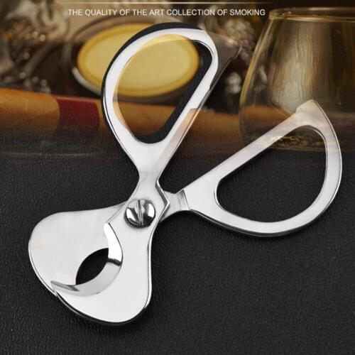 1pcs Stainless Steel Cigar Cutter Christma Scissors Gift For Men Smoking Smoke Cigarette Herb Accessories Cigars
