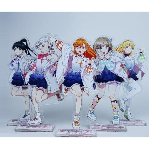 15CM Anime LoveLive!SuperStar!! Shibuya Kanon Tang Ke Ke Arashi Chisato Acrylic Stand Figure Model Plate Toy Desktop Decor