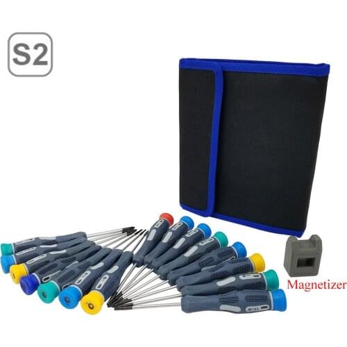16PC Precision Screwdriver Set S2 Steel with Magnetic