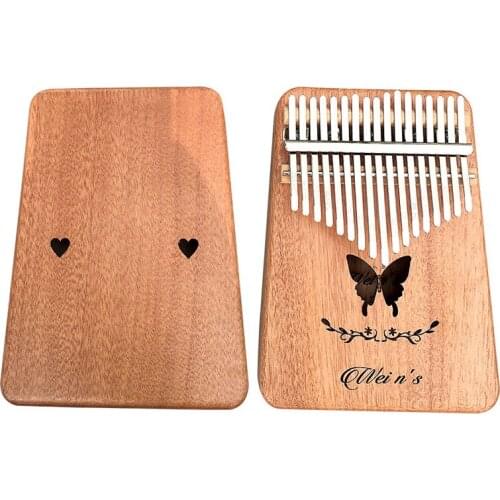 17 Keys Kalimba Thumb Piano High Quality Wood Mahogany Body Musical Instruments With Learning Book Tuning Hammer Kalimba Piano