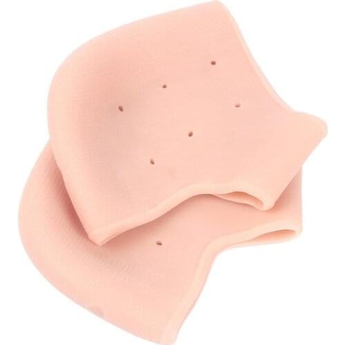 2Pcs New Silicone Feet Care Socks Moisturizing Gel Heel Thin Socks with Hole Cracked Foot Skin Care Protectors Foot Care Tool