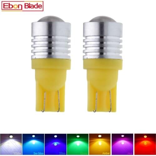 2X T10 194 168 W5W 5W5 LED Bulb COB 3W Car Interior Light Coche Voiture Auto Accessories White Yellow Amber Red Lamp Styling 12V